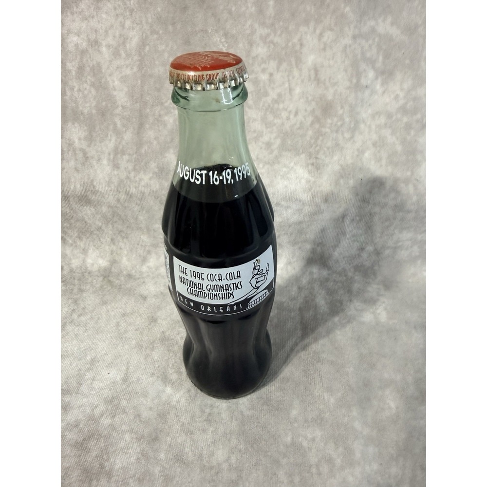 1995 NATIONAL GYMNASTICS CHAMPIONSHIP NEW ORLEANS AUG 8 OZ COCA COLA  BOTTLE New